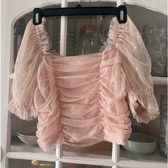 Cropped tulle top - Picture 1 of 3